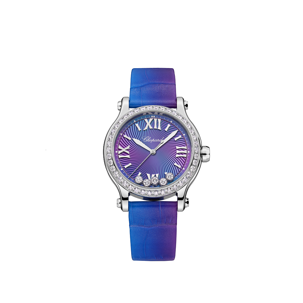 Chopard Happy Sport 33mm Automatic Watch Purple Night Dial with